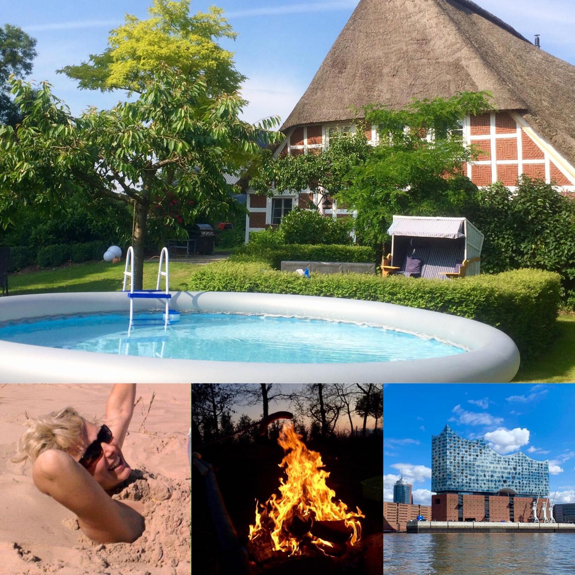 Altes Landhaus Oste, Klavier Appartement, 2 Zimmer Mit Kamin Hemmoor Eksteriør bilde