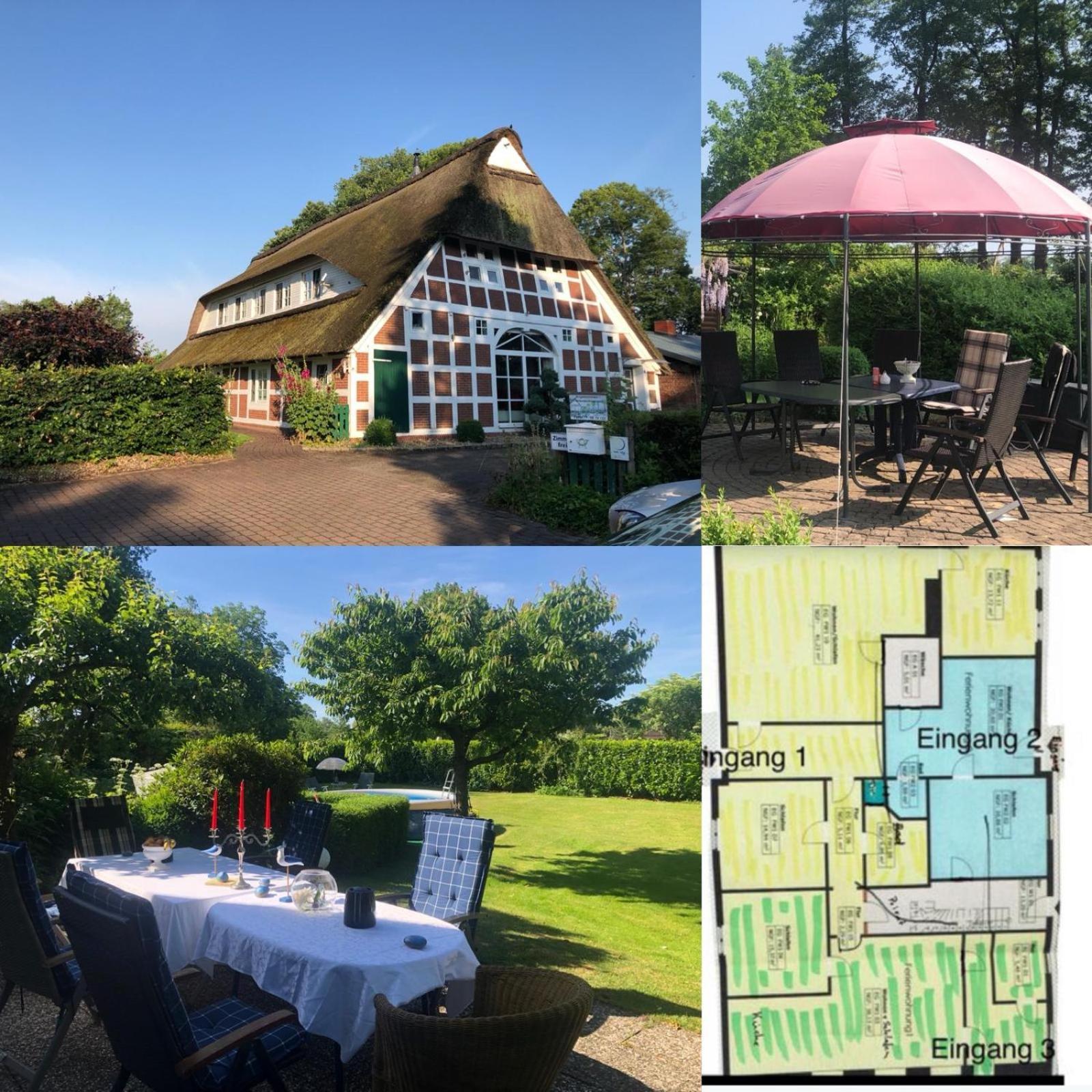 Altes Landhaus Oste, Klavier Appartement, 2 Zimmer Mit Kamin Hemmoor Eksteriør bilde